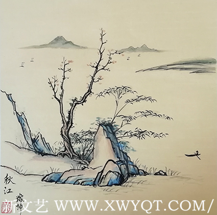 5路豫坤作品《秋江》