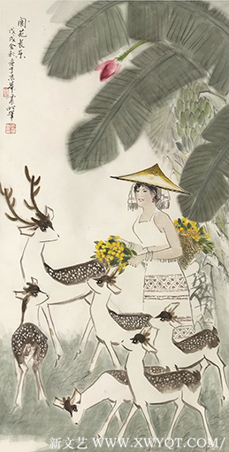《阆苑长乐》69cmx138cm