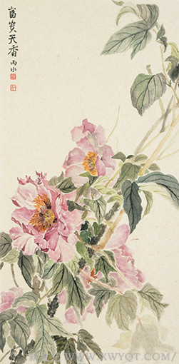 白承玲作品《富贵天香》