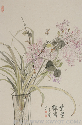 白承玲作品《紫芝飘香》