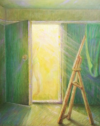 沈光宇作品《何去何从》规格：100cmX80cm