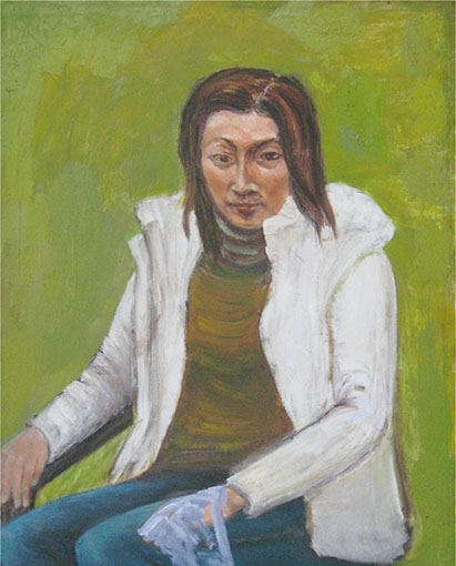 沈光宇作品《愁女》规格：80cmX60cm