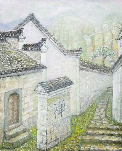 沈光宇作品《禅境》规格：50cmX40cm