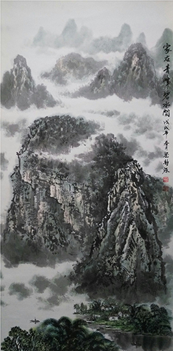 梁静源作品3《家在青峰碧水间》
