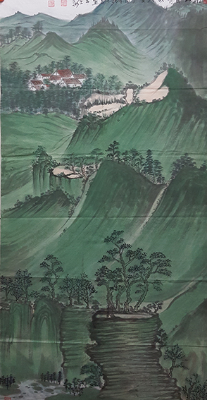 卫九春作品《深山自有家人在》
