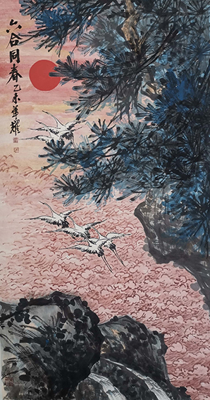 杨华耀作品《六合同春》
