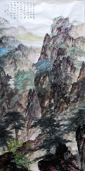 杜一恕作品《山上青山千尺峰》