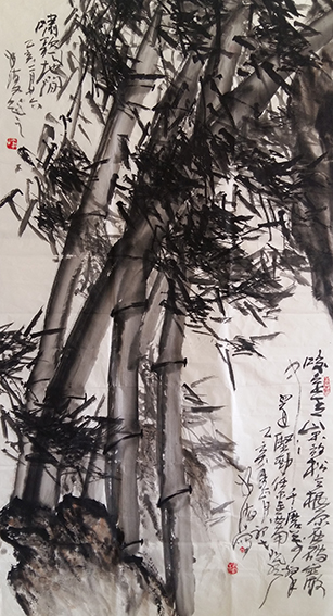 白如海作品《咬定青山不放松》