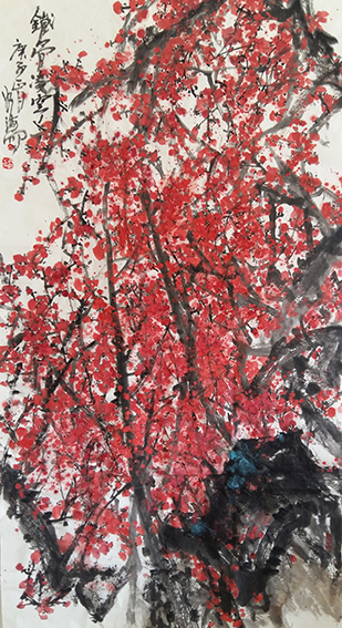 白如海作品《铁骨凌空》