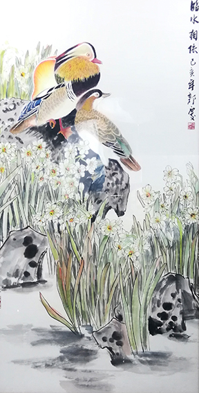郭庆作品《临水相依》