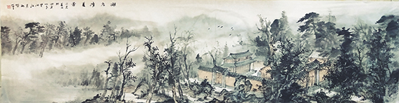 杨荣平作品《湖庄清夏图》