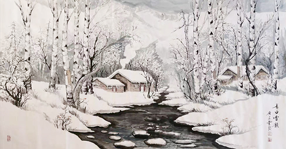 王云良作品9《长白雪韵》