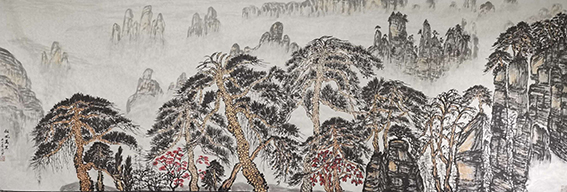 胡兴书作品10《松风万里》