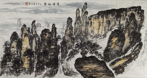胡兴书作品8《云峰松声》