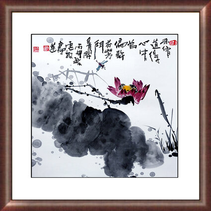 邢灵敏作品5《芬芳斗署开》68cmX68cm