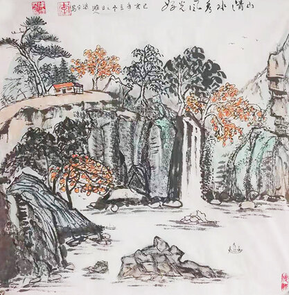李盛平作品9《山清水秀风光好》