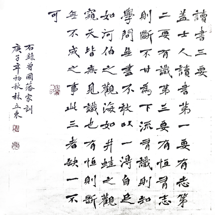 林立东作品3《曾国藩家训》