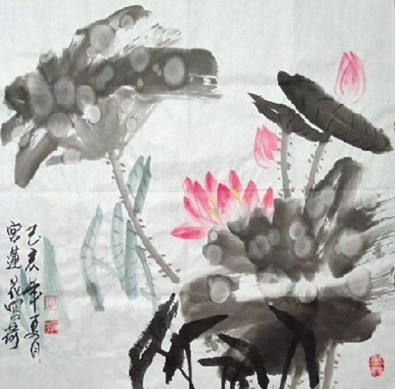 宫连花作品10《荷》