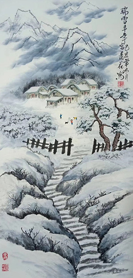 宫连花作品3《瑞雪丰年》