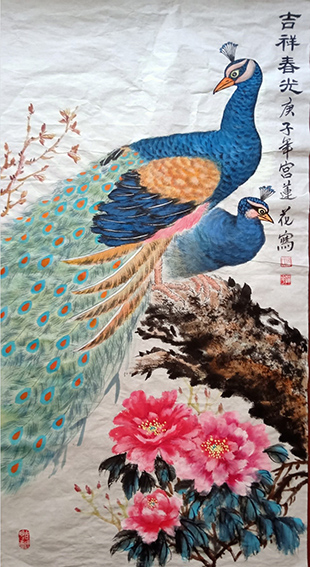 宫连花作品8《吉祥春光》