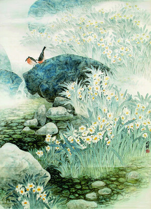 陈明纲作品《冰池清影》