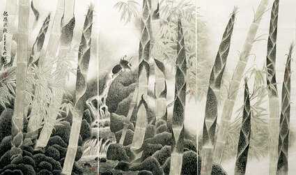 陈明纲作品《龙孙脱颖》