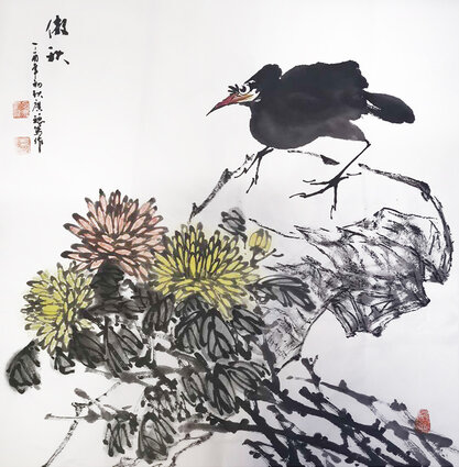 刁广稳作品3《傲秋》