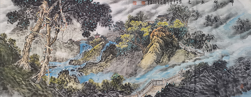 刁广稳作品5《琅琊春色》