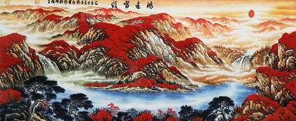 徐根有国画作品《鸿运当头》