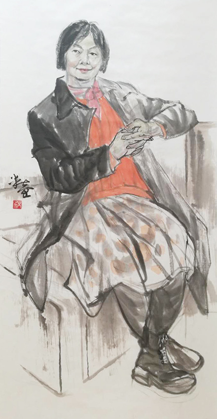 芮夕忠作品1《微笑阿姨》