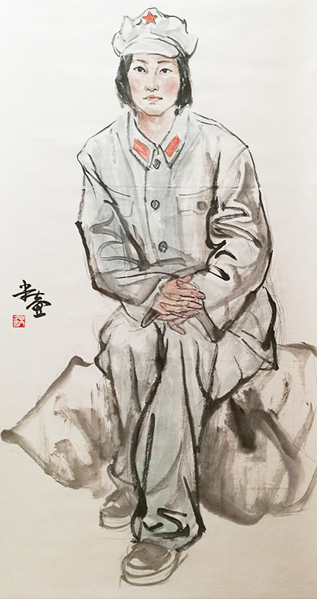 芮夕忠作品9《红军女战士》