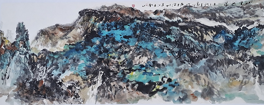 边爱龙作品《山里人家》