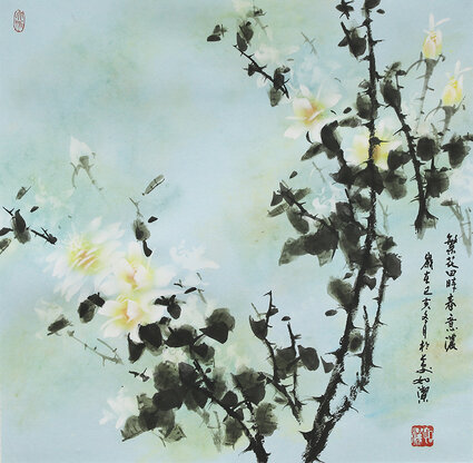 如洁作品5《繁华四时春意浓》