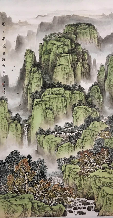 王依民作品1《溪山深处有清音》