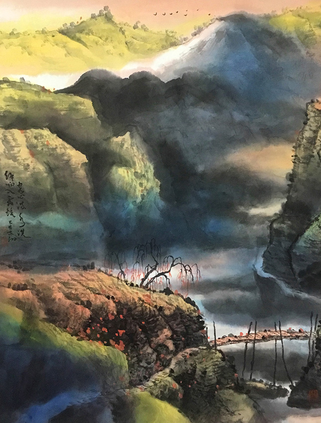 邵志翔作品4《客心流水洗，余响入霜钟》