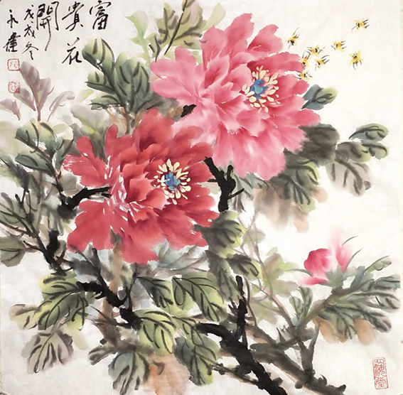 陈永健作品7《富贵花开》