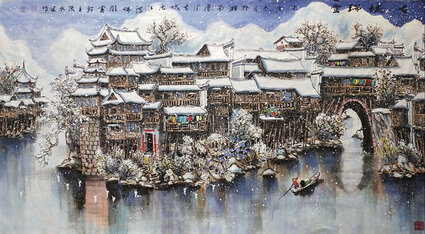 陈永健作品9《古城瑞雪》