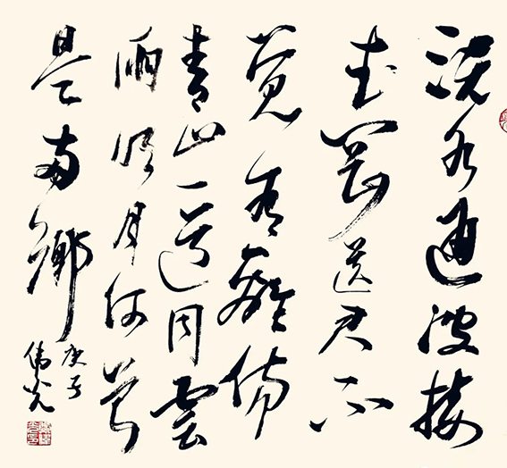 郑伟光作品8《沅水通波》65cmX65cm
