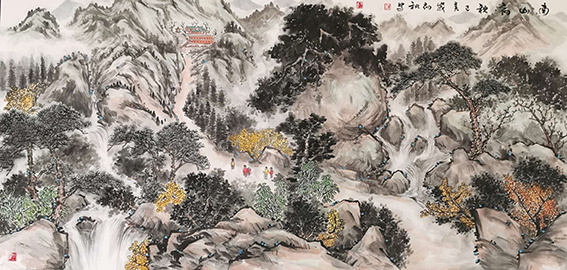 曾中山作品《南山初秋》
