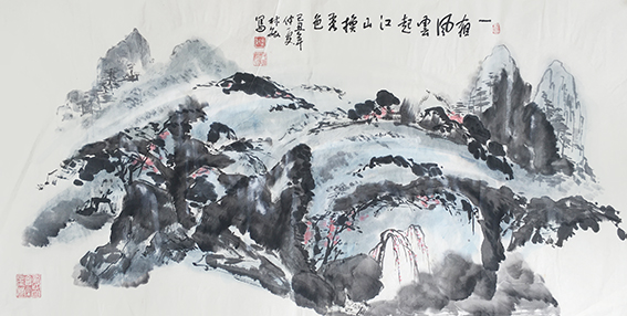 林敏国画作品2