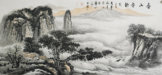 刘京河国画作品2