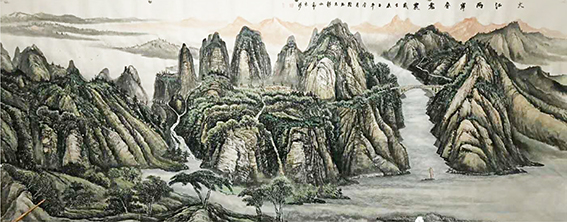 刘京河国画作品3