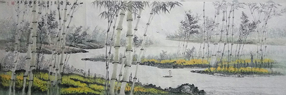 刘京河国画作品4