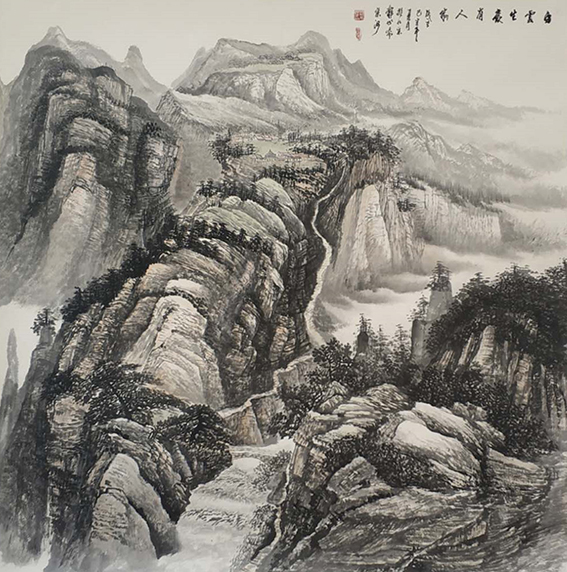 刘京河国画作品6