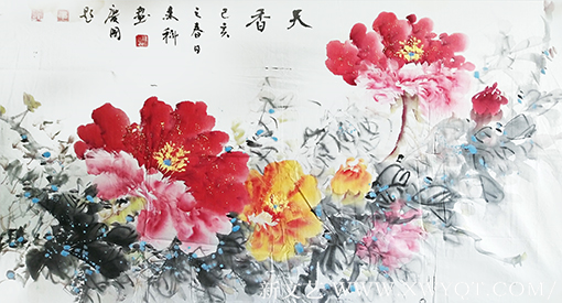 蒋文科作品《天香》