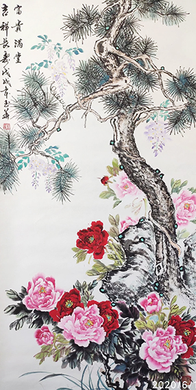 佟玉华作品2《富贵满堂》