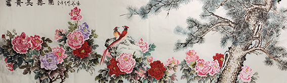 佟玉华作品7《富贵长寿图》