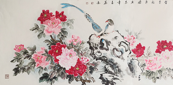 佟玉华作品8《富贵福寿图》