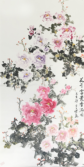 于天忠作品9《花开富贵香满园》