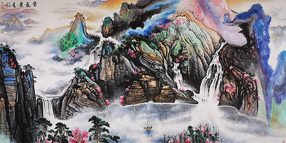 农永玉作品13《紫气东来》